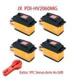 JX Rc Servo PDI-HV2060MG 60KG High Torque 180 / 360 Degrees Digital Servo For RC Model Helicopter Parts 1/5 Rc Car Helicopter