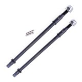 FEICHAO 2pcs Hard Steel Front/Rear Axle CVD Drive Shaft Dogbone For 1/10 Rc Crawler Axial Scx10