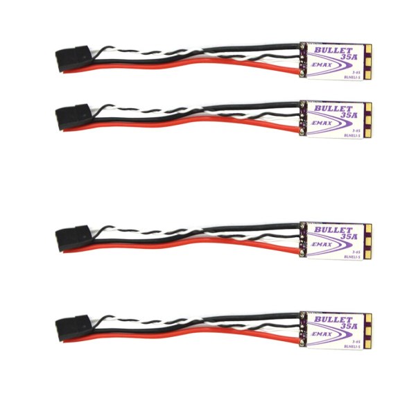 FEICHAO 4pcs Mini BLS Bullet 30A ESC Speed Control Dshot BLHeli_S Multishot Oneshot42/125 for FPV Racing RC Drone Quadcopter