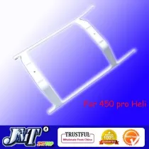 FEICHAO White Plastic Landing Skid Kit (one hole) undercarriage As H45050 Landing gear,TREX 450 PRO RC Helicopters + FS