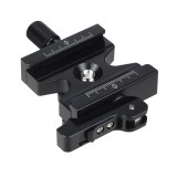 FEICHAO Quick Release Clamp Adjustable Lever Knob Double Lock 1/4  3/8  Screw Adapter CL-50LS for Arca Swiss RRS Plate Ball Head Tripod