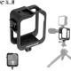 FEICHAO Upgrade Protective Cage Housing for Gopro Max Quick Release Metal Frame Shell Case Cold Shoe 1/4 Mount 360 Panoramic Accessories