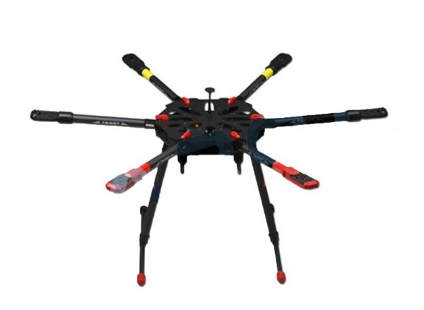 Tarot X6 TL6X001 6 axle Umbrella Carbon Foldable Hexacopter Frame Kit + Electronic Landing Skid Gear for RC Drone FPV +FS