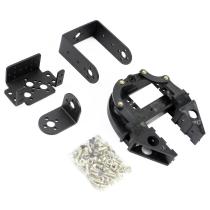 FEICHAO 1Set Robot Clamp Gripper Bracket Servo Mount Mechanical Claw Arm Kit for MG995 MG996 SG5010 Newest Version