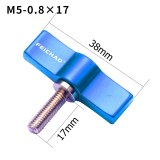 FEICHAO Adjustable Handle M4 M5 1/4 Screw Stainless Steel 304 SLR Camera Rail Rod Slider Clamp Locking Adapter T Shape Wrench for Gopro