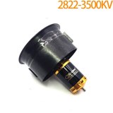 FEICHAO 64mm EDF Set Brushless Motor with 12 paddle Ducted Fan Jet QF2822 3500KV 4S / 4300KV 3S Motor For RC Airplane