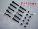 FEICHAO M3 x 16mm Nut & Screw, For  Trex T-rex 450 main rotor holder Kit + FS