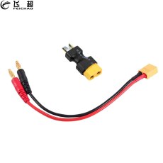 FEICHAO 4.0mm Banana Plug to XT60 Charging Cable Silicone Wire with XT60 Plug Conversion Connector for B6 Balance Charger