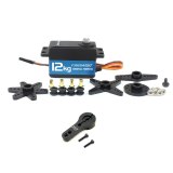 FEICHAO 120/180/270/360 Degree Waterproof Servo 12kg Short Body Metal Gear Digital Servo for Robot/Airplane/RC Car/RC Toy Part