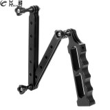FEICHAO CNC 3 Way Hand Grip Foldable Selfie Stick Monopod Helmet Extension Rod Stand Bracket for GoPro Hero 8 7 6 5 for Dji Osmo Camera
