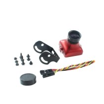 FEICHAO JJA-CM1200 1/3 CMOS 1200TVL Mini Camera 2.1mm Lens With OSD Button PAL/NTSC Black/Red For RC Drone Models Racing Quadcopter