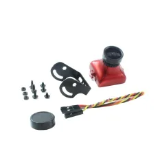 FEICHAO JJA-CM1200 1/3 CMOS 1200TVL Mini Camera 2.1mm Lens With OSD Button PAL/NTSC Black/Red For RC Drone Models Racing Quadcopter