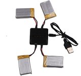 FEICHAO 4 in 1 3.7V Lipo Battery Charger USB Interface 4 Ports For Hubsan X4 Q4 H107L H107C WLtoys JJCR UDI Syma X5C S9DS