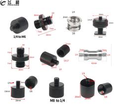 FEICHAO 1/4  3/8  5/8  M8 M6 Male to Female Thread Screw Mount Converter Adapter Mic Bracket Stand Tripod Plate SLR Camera Accessories