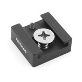 FEICHAO Aluminium Alloy Hot Shoe Mount Adapter Base with 1/4  Mounting Screw for Camera Cage Flash LED Light Microphone Hotshoe Seat