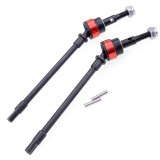 FEICHAO 2pcs Hard Steel Front/Rear Axle CVD Drive Shaft Dogbone For 1/10 Rc Crawler Axial Scx10