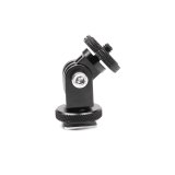 FEICHAO 360 Rotate Adjustable Cold Shoe 1/4  Mount / Action Camera Tripod Adapter for Monitor Light Bracket for GoPro 9 8 Insta360 ONE R