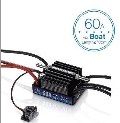 Hobbywing SeaKing V3 Waterproof Speed Controller 60A  2-3S Lipo 6V/2A BEC Brushless ESC for RC Racing Boat