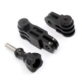 FEICHAO CNC Aluminum Three Way Adjustable Pivot Arm Mount Adapter for GoPro Hero 13 8 7 6 5 4 for DJI OSMO Action for SJCAM YI Eken Camera