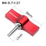 FEICHAO Adjustable Handle M4 M5 1/4 Screw Stainless Steel 304 SLR Camera Rail Rod Slider Clamp Locking Adapter T Shape Wrench for Gopro