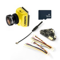 FEICHAO Caddx Baby Ratel Mini FPV Camera 1200TVL with NameLessRC D400 VTX+DVR AIO 48CH Raceband & 32G Memory Card for FPV Racing Drone