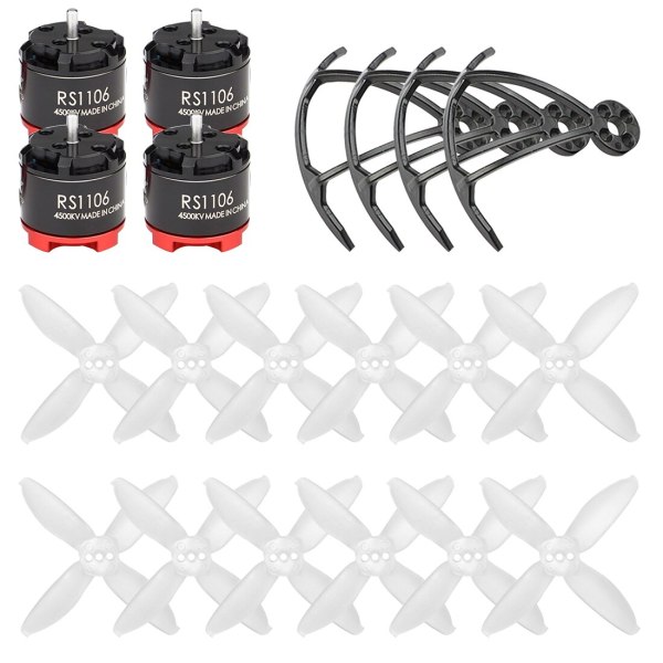 FEICHAO RS1106 Brushless Motor 4500KV 7500KV + AVAN Micro 2  Propeller + Guard Bumper Protect for Tiny Racer Drone Babyhawk