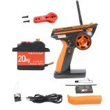 FEICHAO GT3C FS-GT3C 2.4GHz 3CH Transmitter w/ Battery GR3E Receiver 20KG 180/270 Degree Digital Servo 25T Arm For RC Cars Boat