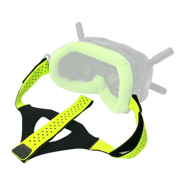 FEICHAO FPV Goggles Faceplate Lycr Fabric Sponge Pad Replacement w/ Head Strap for DJI Digital FPV Goggles RC Drone Spare Part