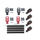 FEICHAO 16MM*14MM*150MM 3K Carbon Fiber Tube with 16mm Clamp Type Motor Mount Plate Holder + Z16 Folding Arm Tube DIY RC Drone