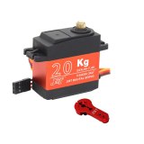 FEICHAO 90/180/270/360 Degree RC servo 20KG Full Metal Gear Digital Servo Waterproof Large Torque with 25T Arm for Cars RC Toy