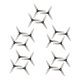 FEICHAO 10 pairs 3016 3 Inch 3-Paddle PC Propeller 1.5mm/2mm Hole for RC Drone Multirotor Parts Accessories