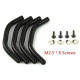 FEICHAO 1Set RC Drone Landing Skid Gear Tripod Mount Metal Set for 200 210 250 300 Mini Racing Quadcopter with DIY M2.5 / M3 Scews