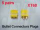 FEICHAO 200 Pairs XT60 Bullet Connectors Connector Plug  Male & Female For RC ESC lipo battery