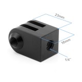 FEICHAO 1/4  Tripod Adapter CNC Metal Monopod Mount Base Black for Gopro Hero 13 8 7 6 5 4 SJCAM Yi for DJI OSMO Action Camera Accessories