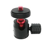 FEICHAO Mini BallHead 360 Swivel 1/4 Screw Tripod Ball Head Lock Knob for DSLR Camera  Monopod Flash Light Stand Video Photo Accessories