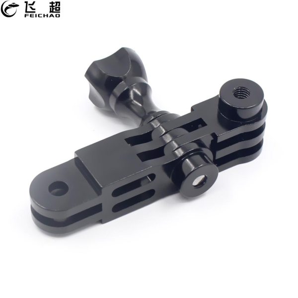 FEICHAO CNC Aluminum Three Way Adjustable Pivot Arm Mount Adapter for GoPro Hero 13 8 7 6 5 4 for DJI OSMO Action for SJCAM YI Eken Camera