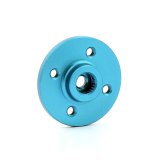 FEICHAO 1 Piece CNC Aluminum Alloy Servo Plate Round Disc Horn 24T Blue Color for HITEC Series + FS