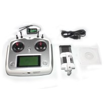 FEICHAO FS-i6S 2.4G 10CH AFHDS Touch Screen Transmitter + FS-iA6B  6CH Receiver + Mobile Holder Self Center Throttle Mode