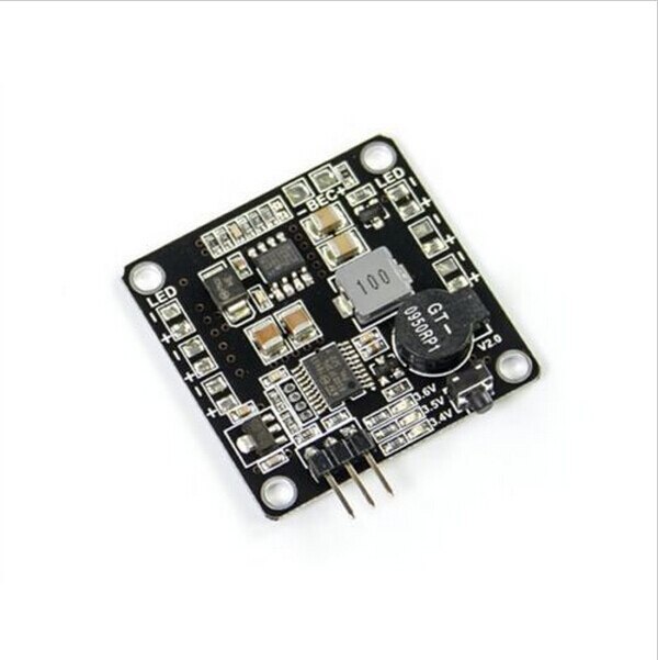 FEICHAO  PDB Power Distribution Board  BEC-5V/12V 3A &Signal Loss Alarm Quadcopter Finder with 2-6S Lipo Low Voltage Buzzer