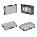 FEICHAO Monitor Cage Bracket Aluminum Alloy Form-Fitted for FeelWorld F6 Plus 5.5  Display On-Camera Monitor Accessories 1/4 -20 Mount