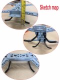 FEICHAO 1Set RC Drone Landing Skid Gear Tripod Mount Metal Set for 200 210 250 300 Mini Racing Quadcopter with DIY M2.5 / M3 Scews