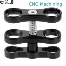 FEICHAO 1 inch Ball Butterfly Clip Aluminum Alloy Diving Lights Arm 360 Bracket Holder Adapter for Gopro 13 Osmo Camera Accessories