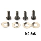 FEICHAO 1Set RC Drone Landing Skid Gear Tripod Mount Metal Set for 200 210 250 300 Mini Racing Quadcopter with DIY M2.5 / M3 Scews
