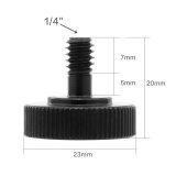 FEICHAO 1/4  Male to Female Screw Adapter Tripod Hot Shoe Camera Studio Parts for Camera Tripod L Type Flash Bracket Stand Mount