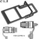 Action Camera Switch Adapter for Osmo Mobile 4 3 Zhiyun Handheld Gimbal Mount Plate Splint Plastic for Gopro Hero 9 8 Black 7 5