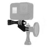 90 Degree Direction Elbow Tripod Adapter 360 Swivel / Magnetic Suction Cup Pivot Arm Mount for GoPro Hero 9 8 7 5 Action Camera
