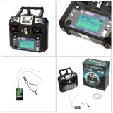 Original Flysky FS-i6 FS I6 2.4G 6ch RC Transmitter Controller w FS-iA6 / FS-iA6B Receiver for RC Racer Glider Drone Helicopter