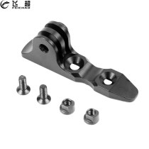 Aluminum Mini Handstop Keymod Rail Mount Adapter for Gun for Gopro Hero 13 9 8 7 6 5 for Insta360 ONE R Yi for Osmo Action Camera