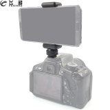 1/4  Flash Hot Shoe Screw Adapter Tripod Mount + Mobile Phone Clip Holder Adjustable 57-85mm Compatible with Hero 13 Canon Nikon Sony DSLR Camera