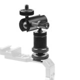 Magic Arm Dual Ball Head 1/4  Mount Bracket Metal w Phone Clip &  Super Clamp Cold Shoe for Monitor Light DV DSLR for OSMO 360/GoPro 13 9 8